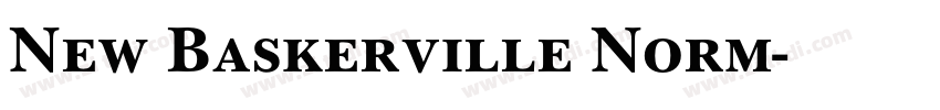 New Baskerville Norm字体转换